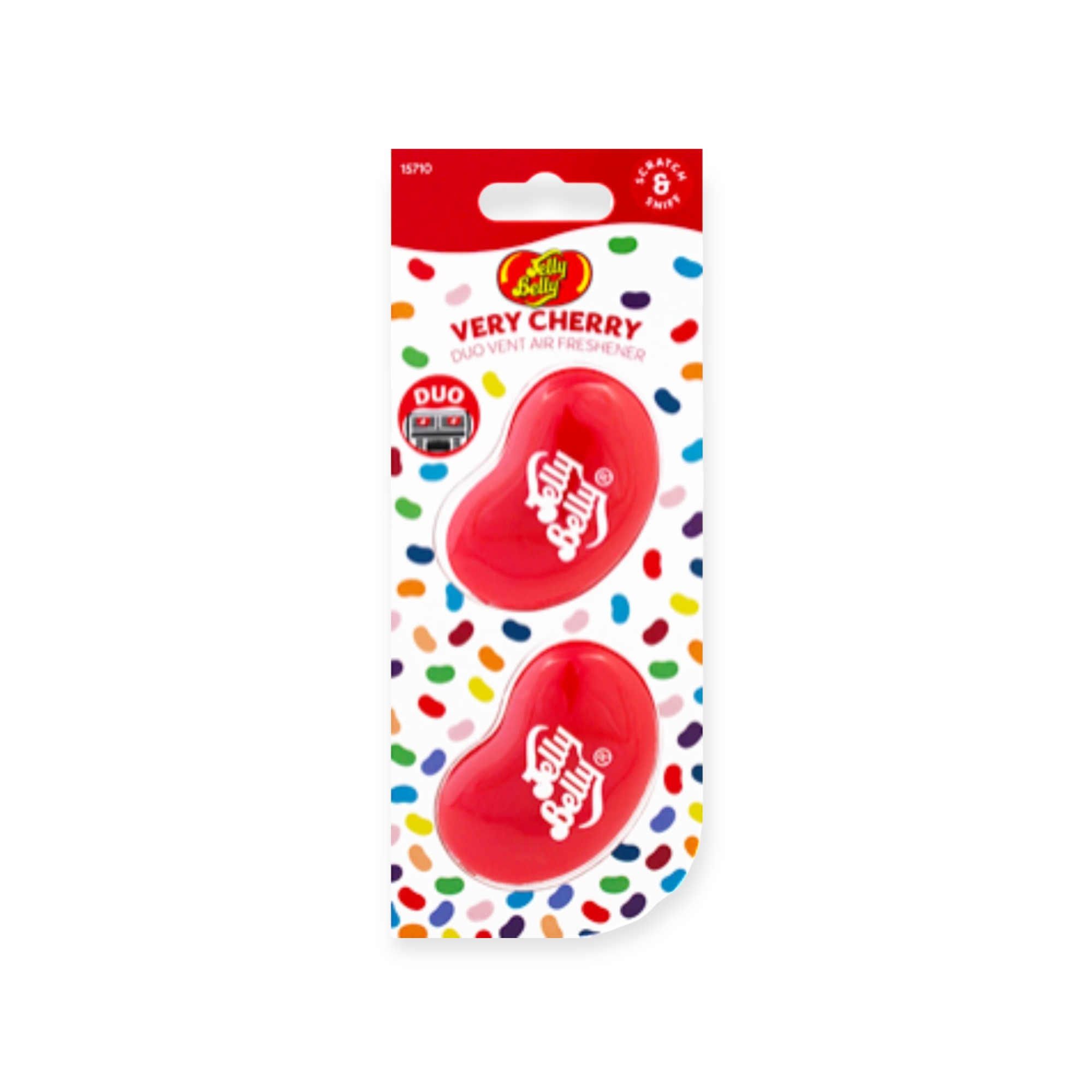 Jelly Belly Car Air Freshener Mini Duo 3D - Very Berry